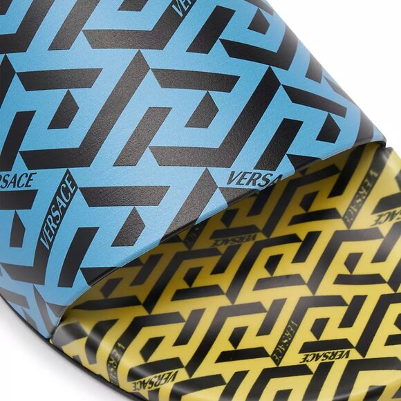 Versace Greca Monogram Flap Sandals - Picture 6 of 7